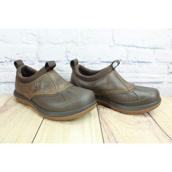 LL Bean Storm Chaser 5 Slip Ons Leather Brown Size 6.5 M - Picture 5 of 9